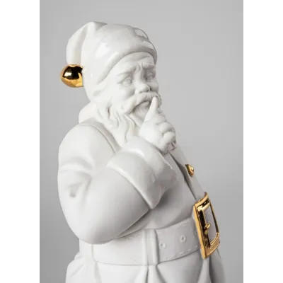 Santa Is Here (White - Gold)