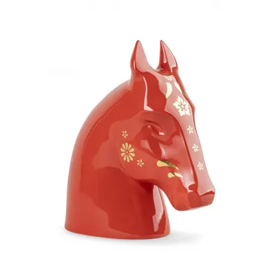 The Horse Red-Gold Sculpture