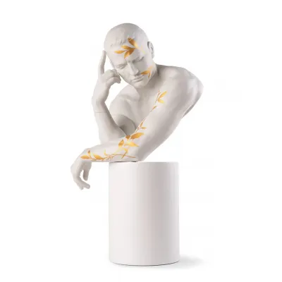 Reflections of Nature White-Gold Him Sculpture