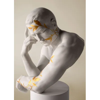 Reflections of Nature White-Gold Him Sculpture