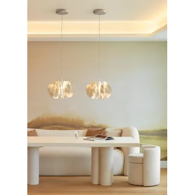 Nightbloom White Hanging Lamp (Special Order)