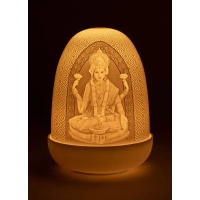 Lord Ganesha & Goddess Lakshmi Dome Table Lamp