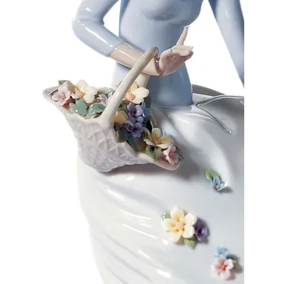 Petals Of The Wind Woman Figurine