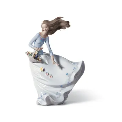 Petals Of The Wind Woman Figurine