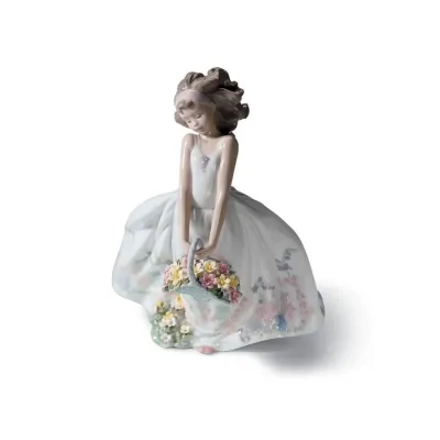 Wild Flowers Girl Figurine