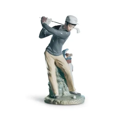 Golfer Man Figurine