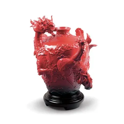 Dragon & Phoenix Vase