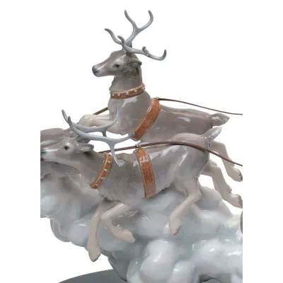 Santa's Midnight Ride Sleigh Figurine Limited Edition (Special Order)