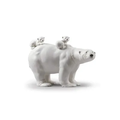 Mummy Bear And Babies Figurine