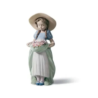 Bountiful Blossoms Girl Figurine