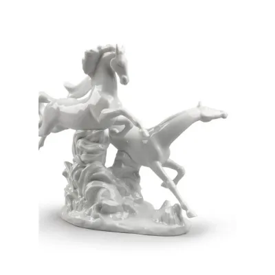 Horses Galloping Figurine