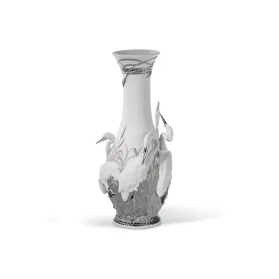 Herons' Realm Vase (Re - Deco)
