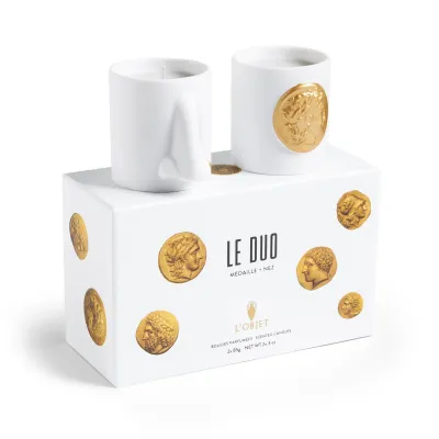 Le Duo - Médaille + Nez Candles Small (Set of 2)