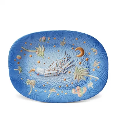 L'Objet + Haas Tray Celestial Octopus Multi-Color Limited Edition of 100 18.25 x 13" - 46 x 33cm