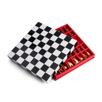 L'Objet + Haas Chess Set 19 x 19 x 3" - 48 x 48 x 8cm (Special Order)