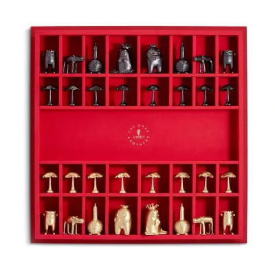 L'Objet + Haas Chess Set 19 x 19 x 3" - 48 x 48 x 8cm (Special Order)