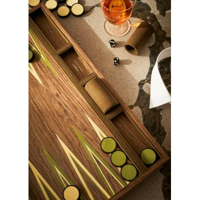 Fortuny Camo Isole/Military Green Backgammon