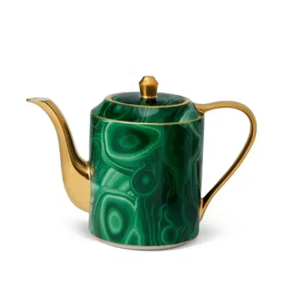 Malachite Teapot 9.5 x 7" - 24 x 18cm/40oz - 1.2L
