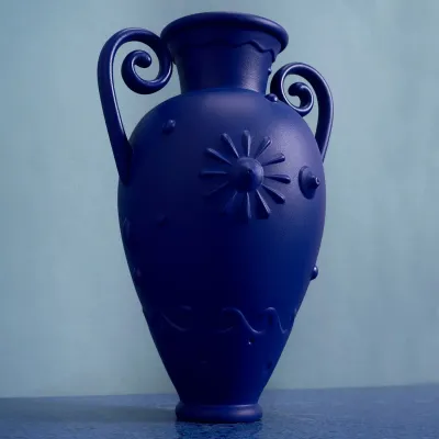 Orpheus Amphora Diffuser Blue 7.75 x 6.25 x 11.5" - 20 x 16 x 29cm