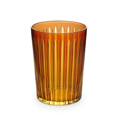 Prism Amber Highball Glasses, Set of 4
