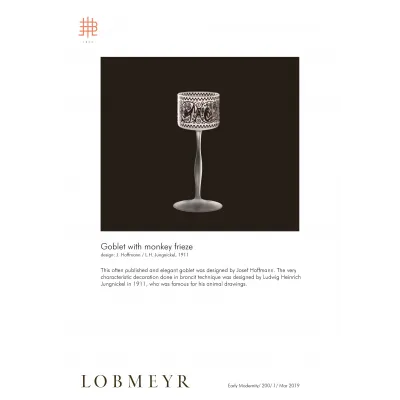 Goblet with monkey frieze