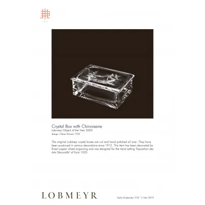 Crystal Box with chinoiserie