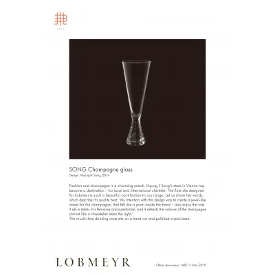 SONG champagne glass