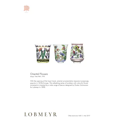 Oriental Flowers Tumbler Persian Flowers large no.2