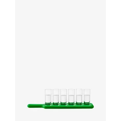 Paddle Pop Clear/Meadow Green Vodka Set & Ash Paddle L15.75in