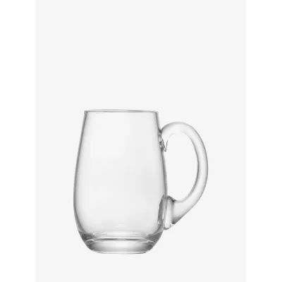 Bar Beer Tankard Curved 25 oz Clear