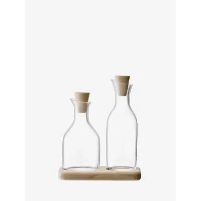 Serve Oil & Vinegar Set and Oak