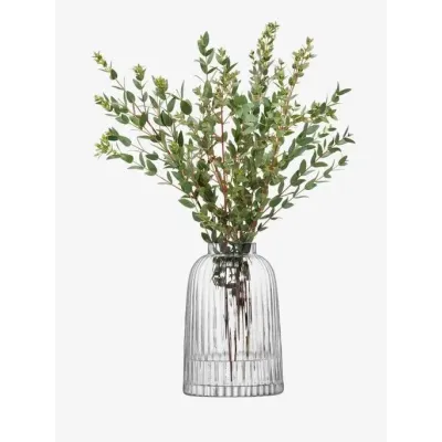 Pleat Vase Height 7.75 in Clear