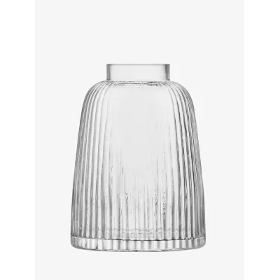 Pleat Vase Height 10.25 in Clear