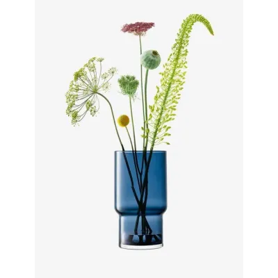 Utility Vase/Lantern Height 11.75 in Sapphire
