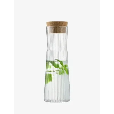 Gio Clear Line Carafe & Cork Stopper 46 oz