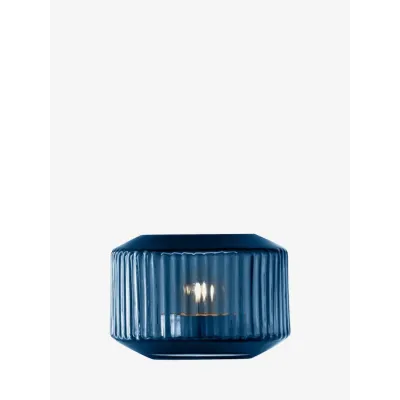 Rotunda Tealight Holder/Vase Height 2.75 in Sapphire