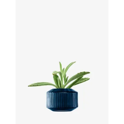 Rotunda Tealight Holder/Vase Height 2.75 in Sapphire