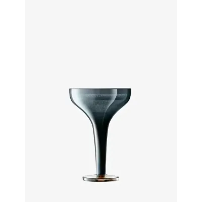 Epoque Champagne Saucer 5 oz Sapphire/Lustre, Set of Two