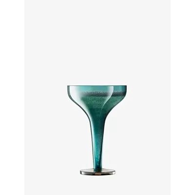 Epoque Champagne Saucer 5 oz Peacock/Lustre, Set of Two