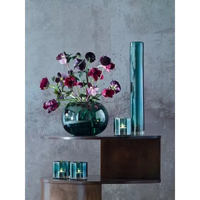 Epoque Vase Height 7 in Peacock/Luster