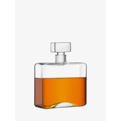 Cask Whisky Rectangle Decanter 34 oz Clear