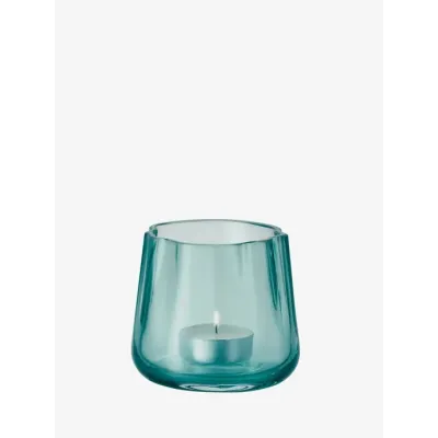 Lagoon Tealight Holder/Vase Height 3.25 in Sea Green