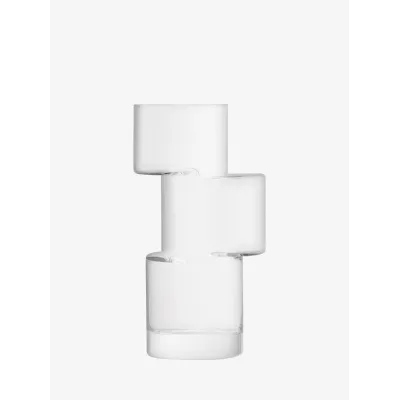 Tier Vase Height 10.25 in Clear