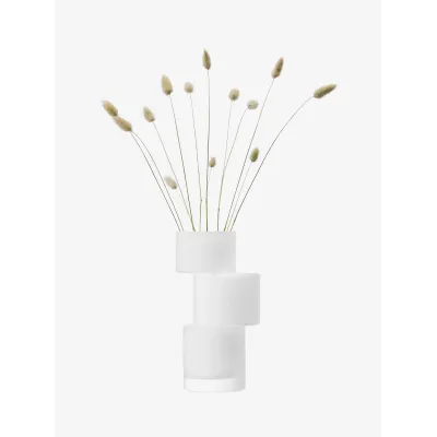 Tier Vase Height 10.25 in Chalk White