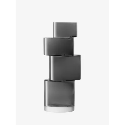 Tier Vase Height 13.75 in Slate Grey