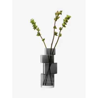 Tier Vase Height 13.75 in Slate Grey