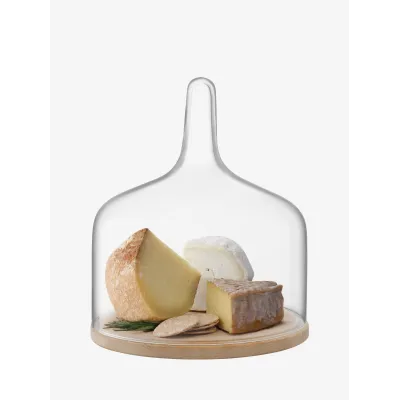 Cloche Dome & Oak 10.25 in Rd