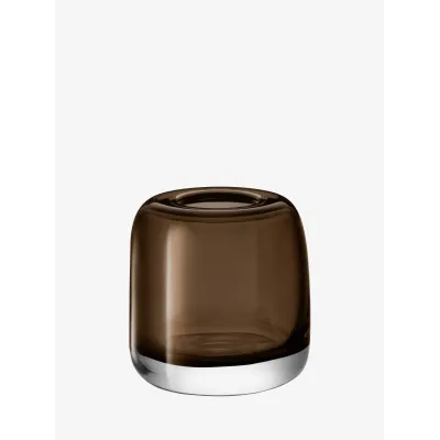Melt Vase Height 6 in Mushroom Brown
