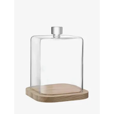 Pavilion Dome & Ash Base Height 15.25 in L11.75 in W11.75 in Clear