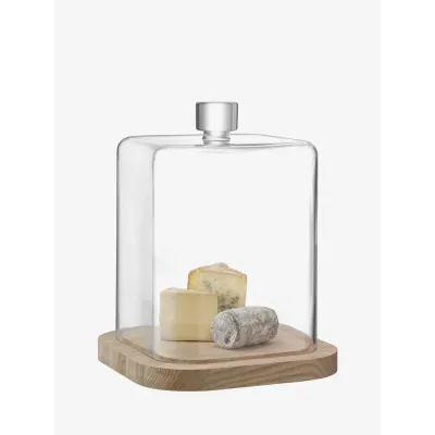 Pavilion Dome & Ash Base Height 15.25 in L11.75 in W11.75 in Clear